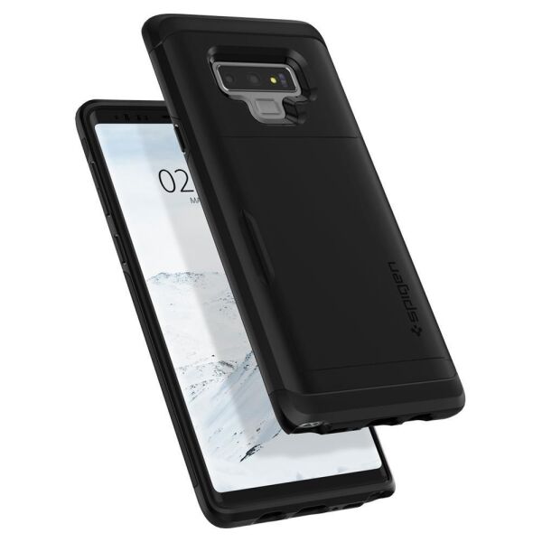Spigen Galaxy Note 9 ile Uyumlu Kılıf Slim Armor CS Black
