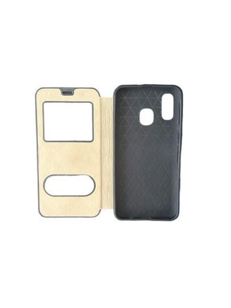 Jopus Galaxy A40 ile Uyumlu Premium Kapaklı Kılıf Pembe