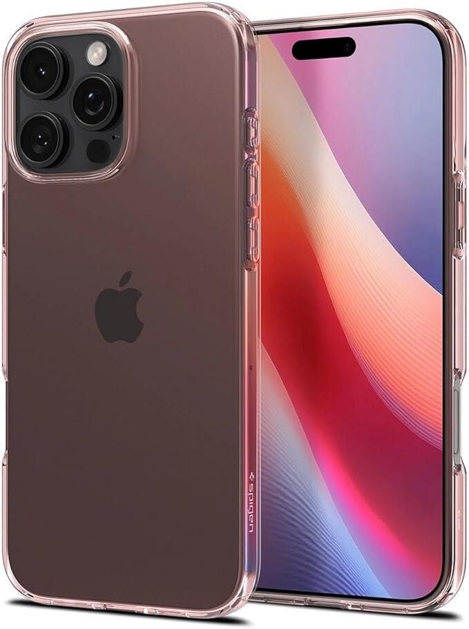 Spigen iPhone 16 Pro Max ile Uyumlu Kılıf Crystal Flex Rose Crystal
