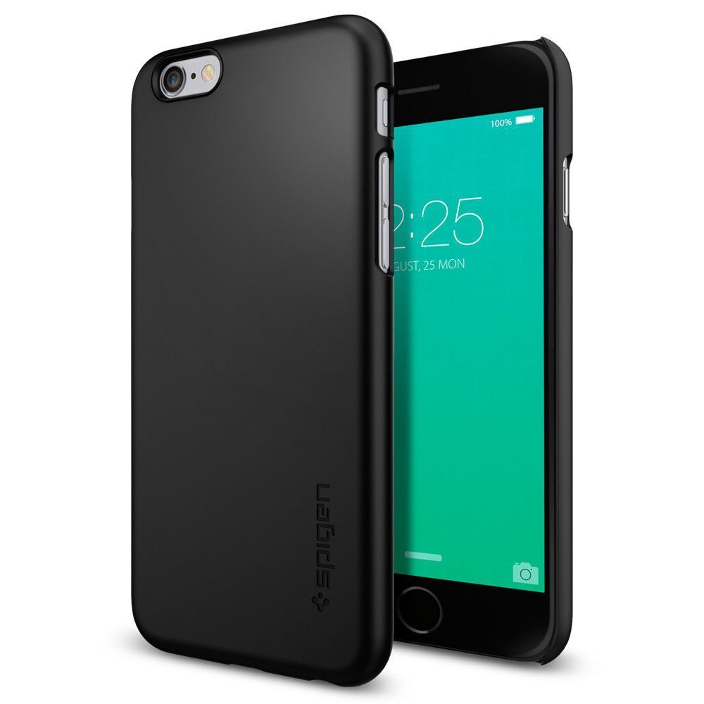 Spigen iPhone 6s/6 ile Uyumlu Kılıf Thin Fit Ultra İnce Black
