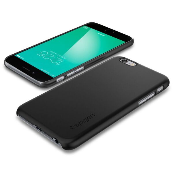Spigen iPhone 6s/6 ile Uyumlu Kılıf Thin Fit Ultra İnce Black