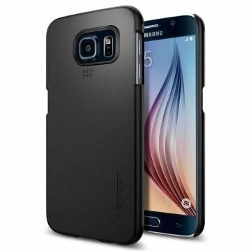 Spigen Galaxy S6 ile Uyumlu Kılıf Thin Fit Ultra İnce Smooth Black