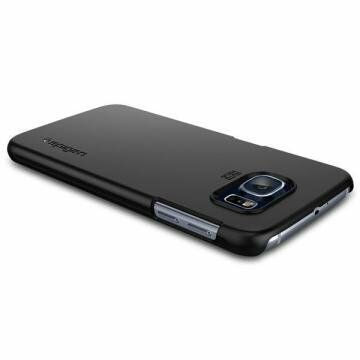 Spigen Galaxy S6 ile Uyumlu Kılıf Thin Fit Ultra İnce Smooth Black