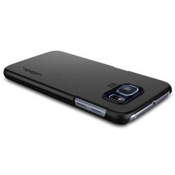 Spigen Galaxy S6 ile Uyumlu Kılıf Thin Fit Ultra İnce Smooth Black
