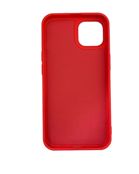 iPhone 13 Pro Max ile Uyumlu Cappy Silikon Kılıf Kırmızı