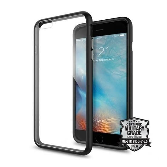 Spigen iPhone 6 Plus/6s Plus ile Uyumlu Kılıf Ultra Hybrid Black