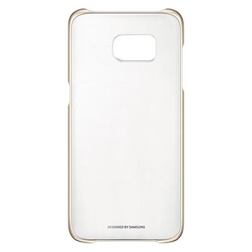 Galaxy S7 Edge ile Uyumlu Clear Back Cover Kılıf Altın EF-QG935CFEGWW