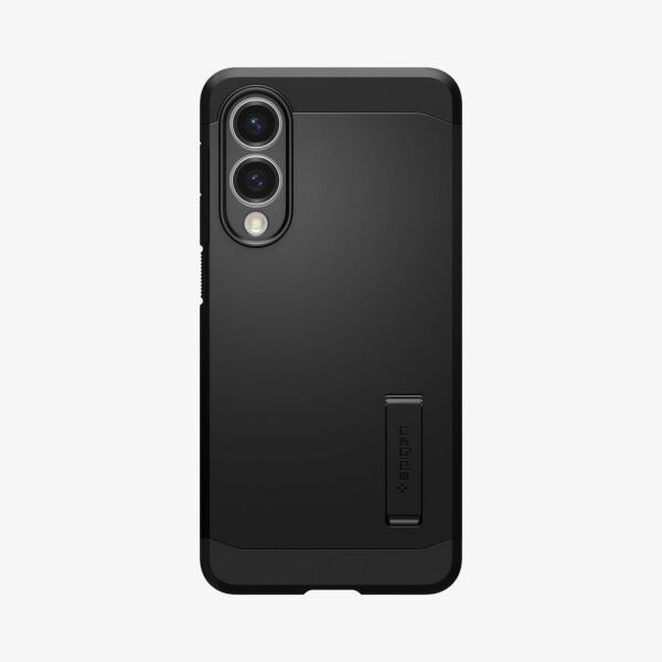 Spigen Galaxy S25 Edge ile Uyumlu Kılıf Tough Armor AI MagFit özellikli Kickstand Black