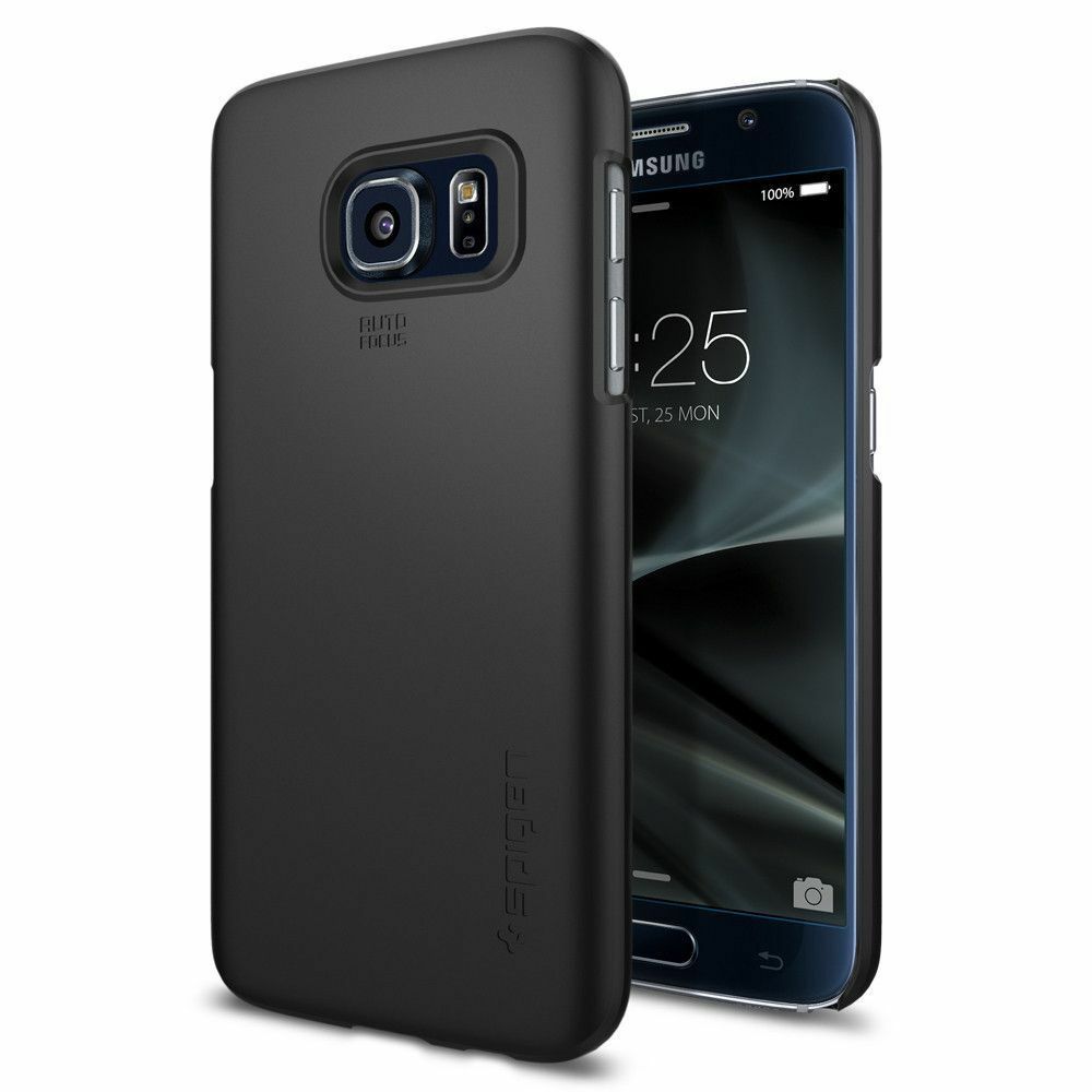 Spigen Galaxy S7 ile Uyumlu Kılıf Thin Fit Ultra İnce Black