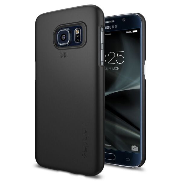 Spigen Galaxy S7 ile Uyumlu Kılıf Thin Fit Ultra İnce Black