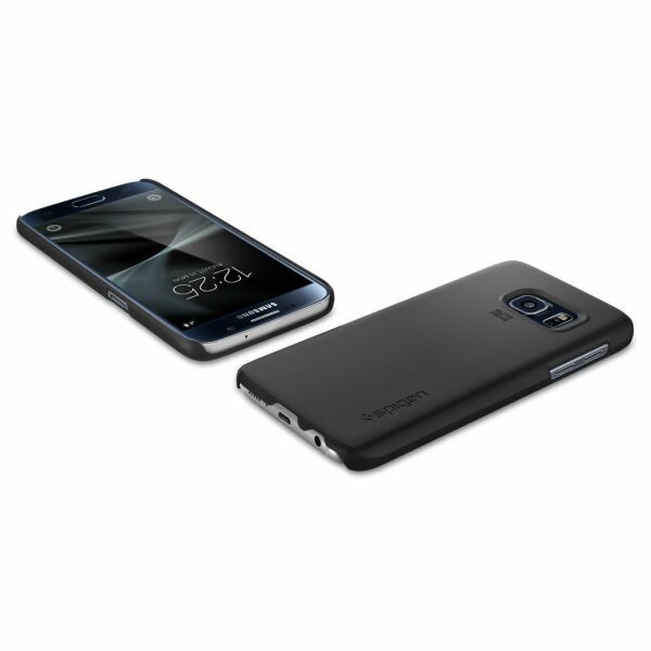 Spigen Galaxy S7 ile Uyumlu Kılıf Thin Fit Ultra İnce Black