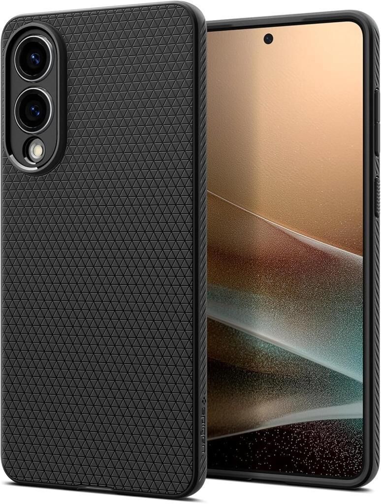 Spigen Galaxy S25 Edge ile Uyumlu Kılıf Liquid Air Matte Black
