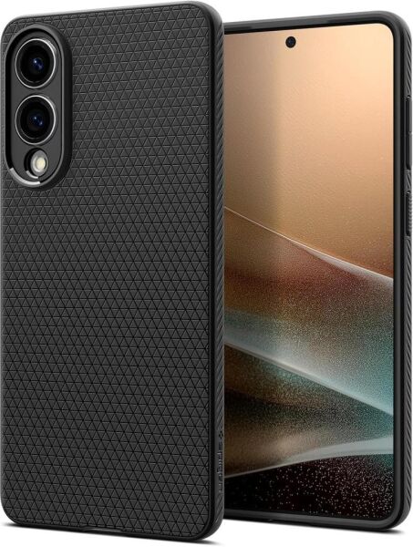 Spigen Galaxy S25 Edge ile Uyumlu Kılıf Liquid Air Matte Black