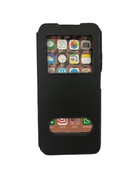 Jopus Poco M3 ile Uyumlu Premium Kapaklı Kılıf Siyah