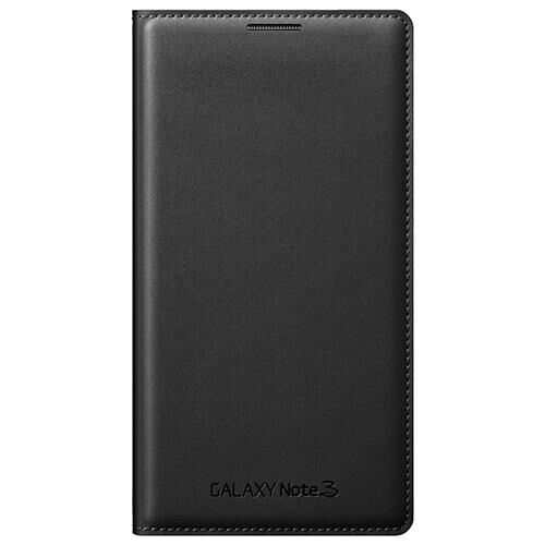 Galaxy Note 3 N9000 ile Uyumlu Flip Wallet Kılıf Siyah EF-WN900B