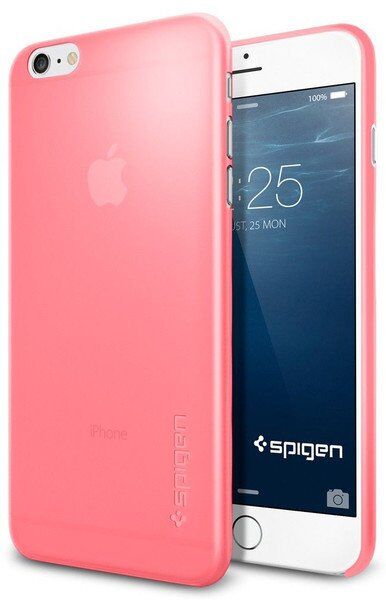 Spigen iPhone 6 Plus/6s Plus ile Uyumlu Kılıf Air Skin 0.3 mm Ultra ince Azalea Pink