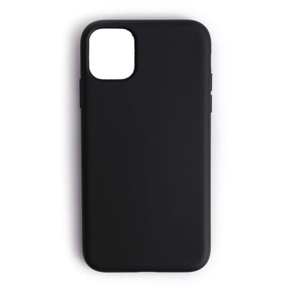 iPhone 11 ile Uyumlu Cappy Silikon Kılıf Siyah
