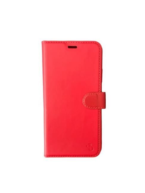 Jopus iPhone 11 Pro Max ile Uyumlu Kapaklı Kartlıklı Cüzdanlı Kılıf Kırmızı