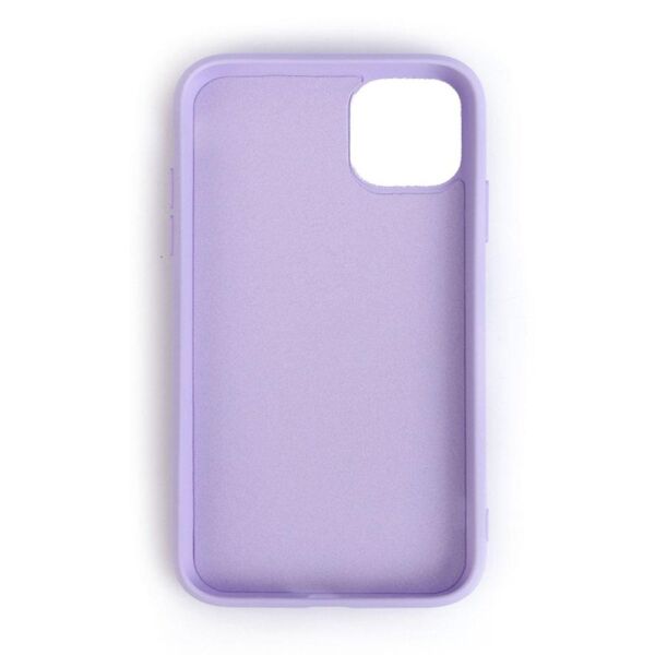 iPhone 11 ile Uyumlu Cappy Silikon Kılıf Lila