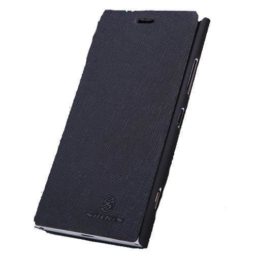 Nillkin Lumia 920 ile Uyumlu Yana Açılan Kapaklı Kılıf Siyah Renk