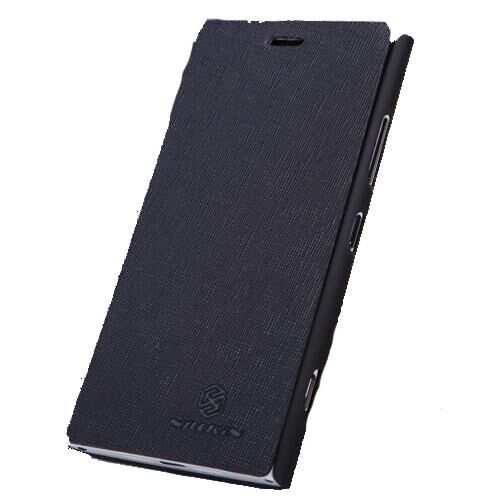 Nillkin Lumia 920 ile Uyumlu Yana Açılan Kapaklı Kılıf Siyah Renk