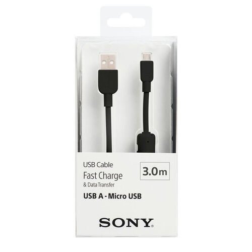 CP-AB300B 3 metre Micro Usb Hızlı Şarj Ve Data Kablosu Siyah