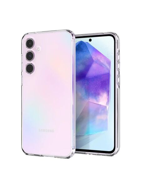Spigen Galaxy A55 ile Uyumlu Kılıf Liquid Crystal 4 Tarafı Tam Koruma Crystal Clear