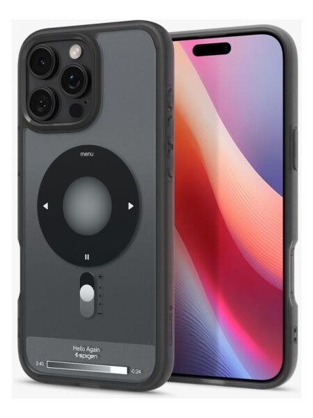 Spigen iPhone 16 Pro Max ile Uyumlu Kılıf Ultra Hybrid MagFit MagSafe özellikli Kickstand Classic Black