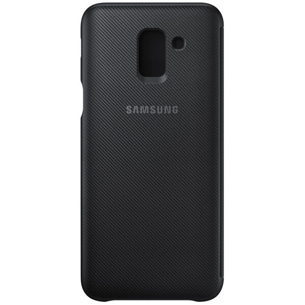 Galaxy J6 2018 ile Uyumlu Wallet Cover Kılıf Siyah EF-WJ600CBEGWW