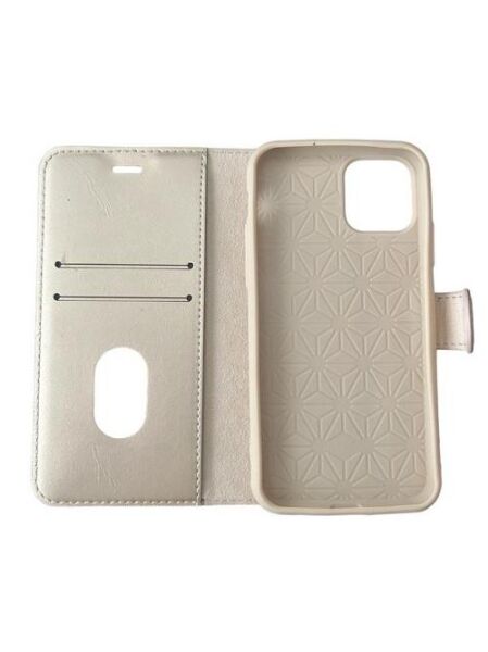 Jopus iPhone 11 Pro ile Uyumlu Kapaklı Kartlıklı Cüzdanlı Kılıf Gold