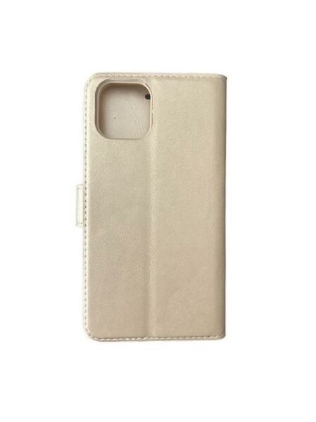 Jopus iPhone 11 Pro ile Uyumlu Kapaklı Kartlıklı Cüzdanlı Kılıf Gold