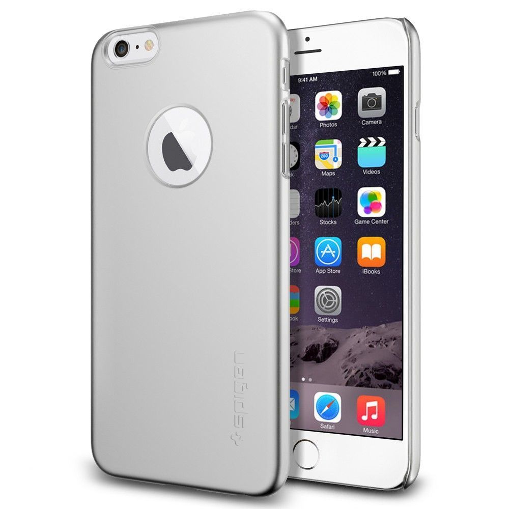 Spigen iPhone 6 Plus/6s Plus ile Uyumlu Kılıf Thin Fit A Ultra İnce Satin Silver