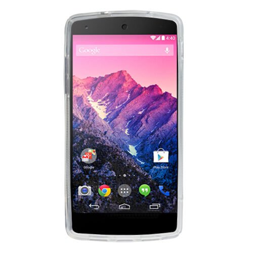 Nexus 5 D821 ile Uyumlu S Desenli Silikon Kılıf Beyaz Renk