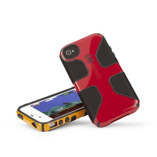Speck CandyShell Grip iPhone 4S/4 ile Uyumlu Sert Kılıf Kırmızı SPK-A1229