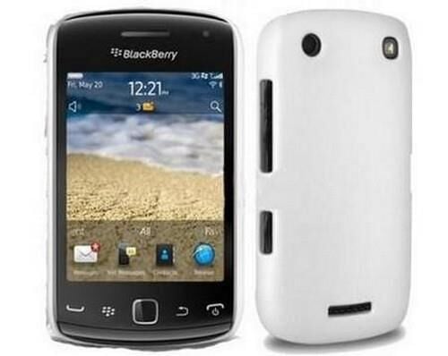 BlackBerry 9380 Curve ile Uyumlu Sert Kauçuk Kılıf Beyaz Renk