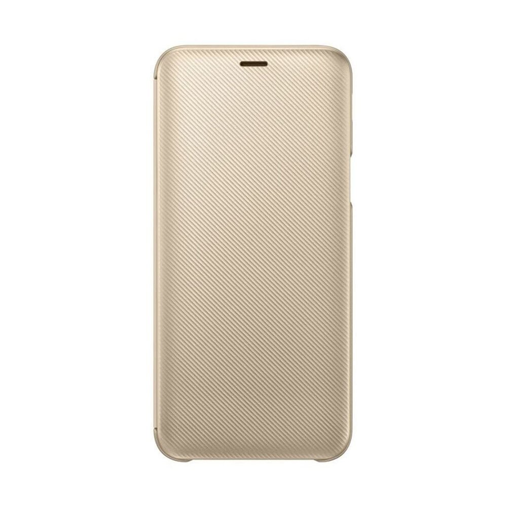 Galaxy J6 2018 ile Uyumlu Wallet Cover Kılıf Altın EF-WJ600CFEGWW