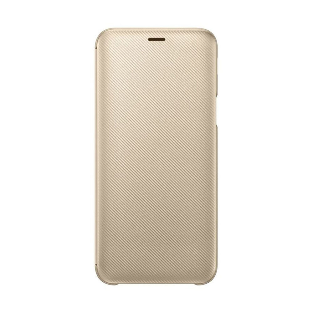 Galaxy J6 2018 ile Uyumlu Wallet Cover Kılıf Altın EF-WJ600CFEGWW
