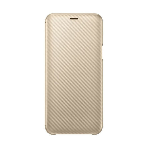 Galaxy J6 2018 ile Uyumlu Wallet Cover Kılıf Altın EF-WJ600CFEGWW