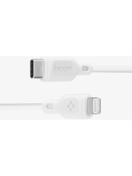 Spigen Essential USB-C to Lightning (1 Metre) Hızlı Şarj/Data Kablosu MFI Lisanslı C10CL White