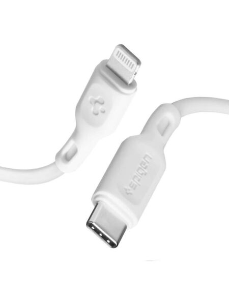 Spigen Essential USB-C to Lightning (1 Metre) Hızlı Şarj/Data Kablosu MFI Lisanslı C10CL White