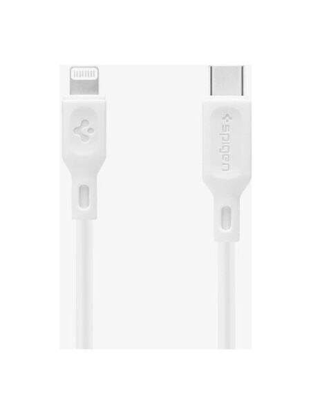 Spigen Essential USB-C to Lightning (1 Metre) Hızlı Şarj/Data Kablosu MFI Lisanslı C10CL White