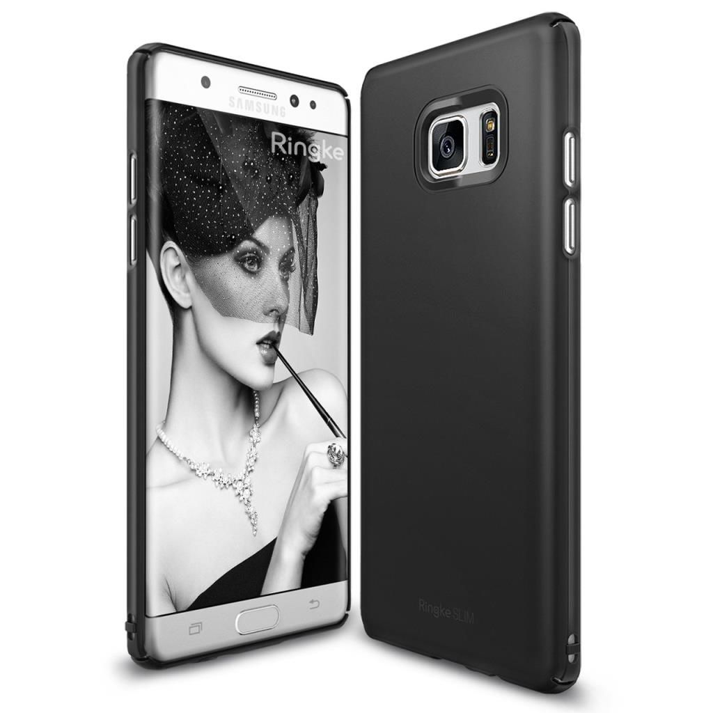 Ringke Slim Galaxy Note 7 FE ile Uyumlu Kılıf SF Black 4 Tarafı Saran İnce Şık Tasarım