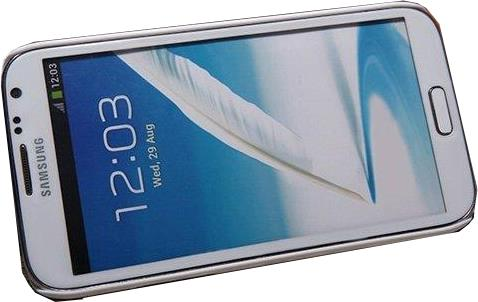 Nillkin N7100 Galaxy Note 2 ile Uyumlu Sert Kauçuk Kılıf Beyaz