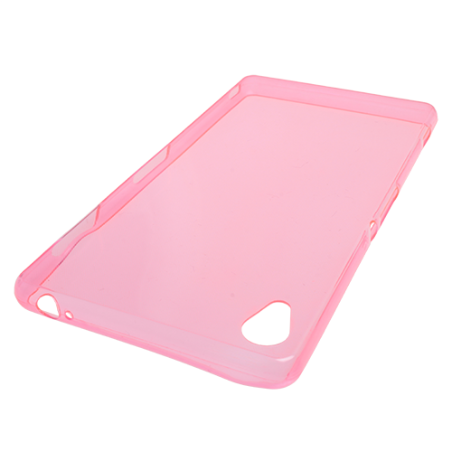 Xperia Z3 ile Uyumlu Kılıf 0.2mm Şeffaf Silikon Pembe