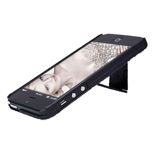 Nillkin iPhone SE/5S/5 ile Uyumlu Standlı Sert Kauçuk Kılıf Siyah