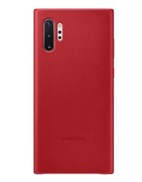 Galaxy Note 10+ ile Uyumlu Deri Kılıf Kırmızı EF-VN975LREGWW (Out)