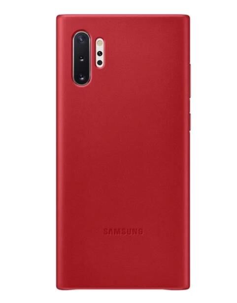 Galaxy Note 10+ ile Uyumlu Deri Kılıf Kırmızı EF-VN975LREGWW (Out)