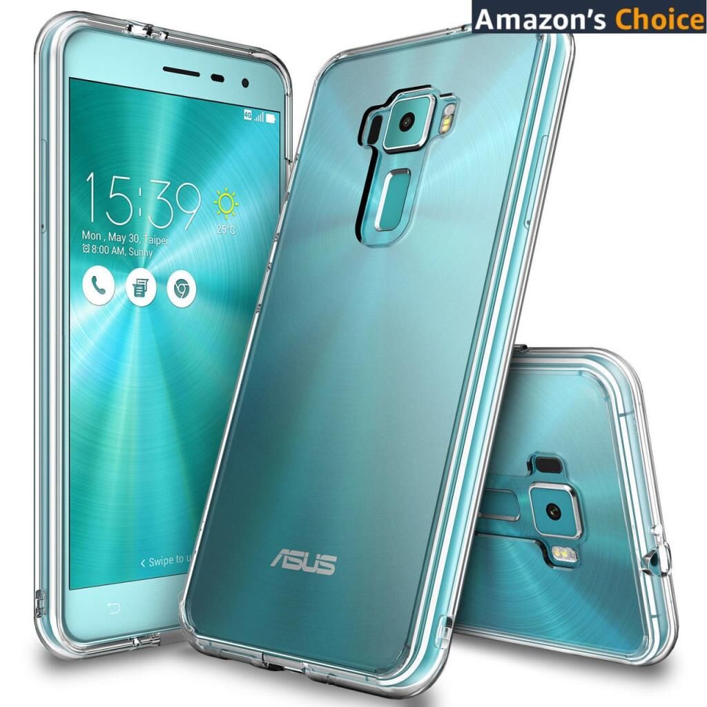 Ringke Fusion ZenFone 3ile Uyumlu  Kılıf Crystal Clear TPU Bumper Extra Darbe Emici