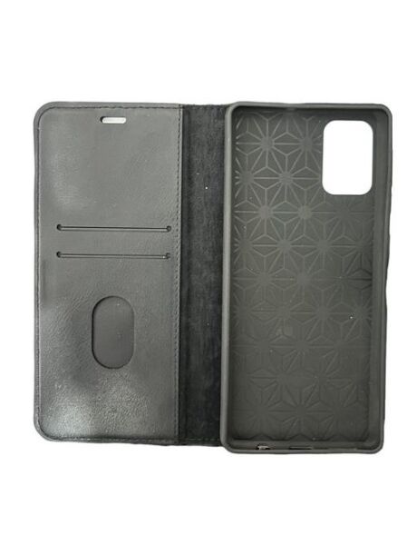 Jopus Galaxy A71 ile Uyumlu Kapaklı Kartlıklı Cüzdanlı Kılıf Siyah