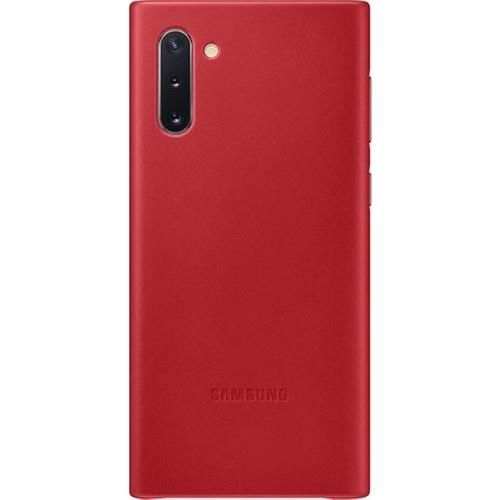 Galaxy Note 10 ile Uyumlu Deri Kılıf Kırmızı EF-VN970LREGWW (Out)